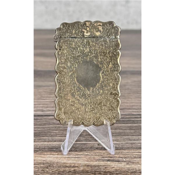 Victorian Sterling Silver Calling Card Case