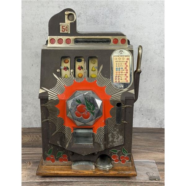 Mills Bursting Cherry 5c Gold Award Slot Machine