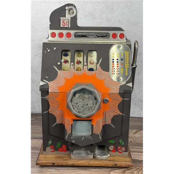 Mills Bursting Cherry 5c Jackpot Slot Machine