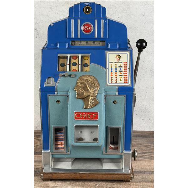 Jennings Chief Vender Vendor Front 5c Slot Machine