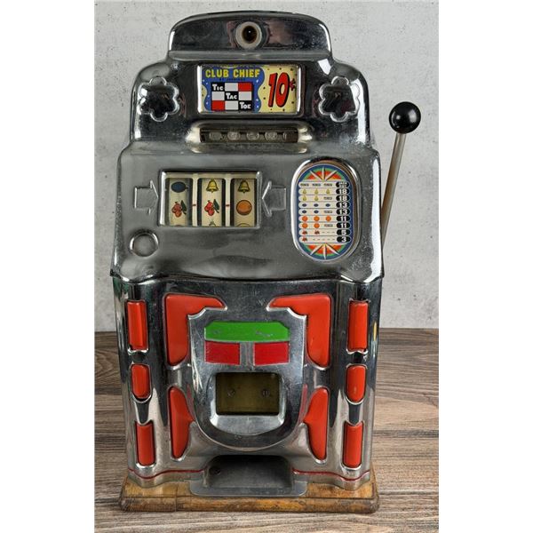 Jennings Chinese Front Club Chief 10c Slot Machine