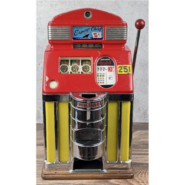 Jennings Export Chief 777 5c Slot Machine