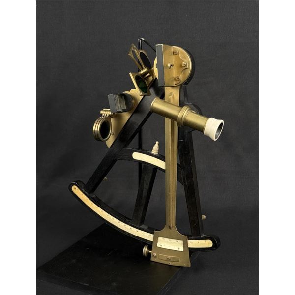 Victorian Ebony Ivory Naval Sextant Octant