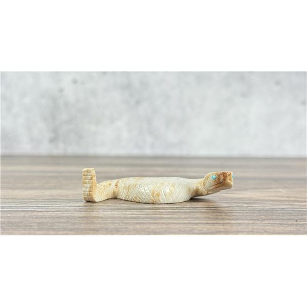 Carl Etsate Zuni Carved Rattlesnake Fetish