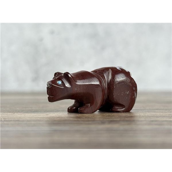 Rosella Lunasee Zuni Carved Bear Fetish
