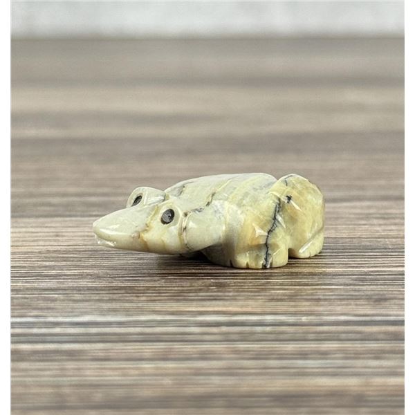 Tony Ahiyite Zuni Carved Serpentine Frog Fetish