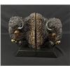 Image 2 : Fred Boyer Montana Buffalo Bull Bronze Bookends