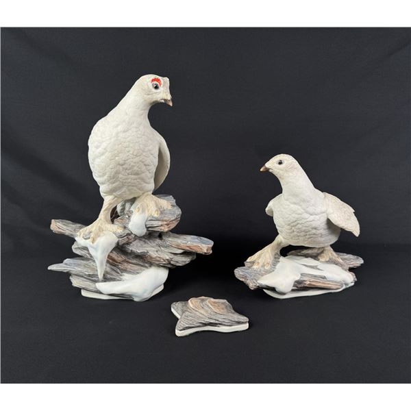 Boehm Porcelain Ptarmigan on Rocks