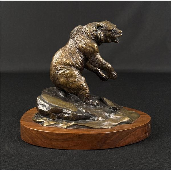 Clark Bronson Old Silver Tip Grizzly Bear Bronze