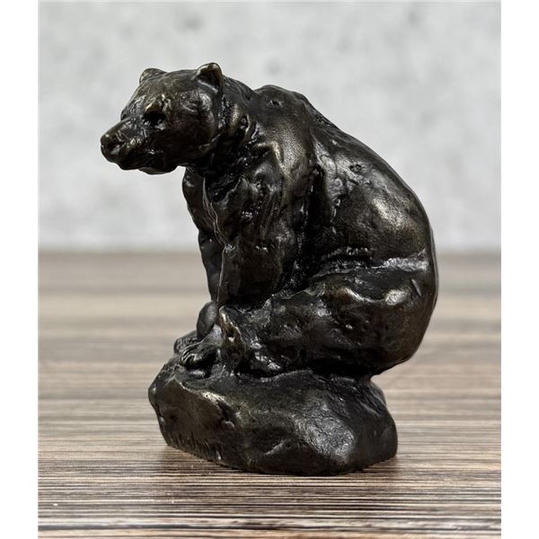 Philip R Goodwin Seated Bear Bronze