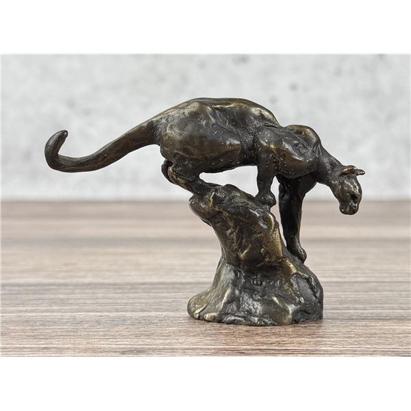 Philip R Goodwin Mountain Lion Bronze