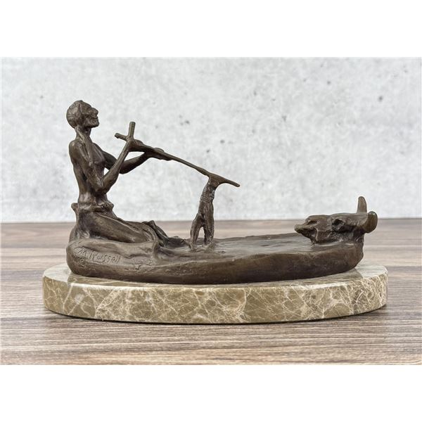 Charles M Russell Spirit of the Buffalo Bronze