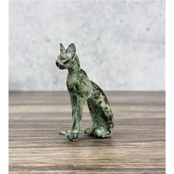 Ancient Egyptian Bronze of The Cat Goddess Bastet