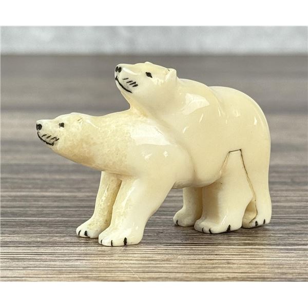 Alaskan Inuit Eskimo Carving Polar Bears Fucking