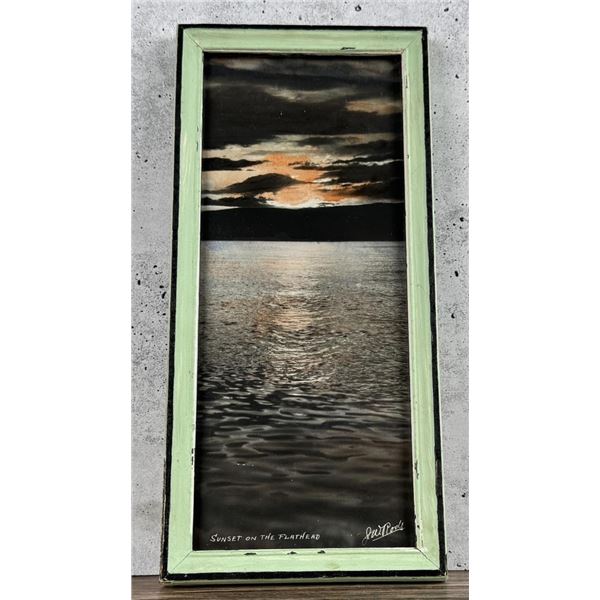 JW Rode Sunset on the Flathead Montana Photo