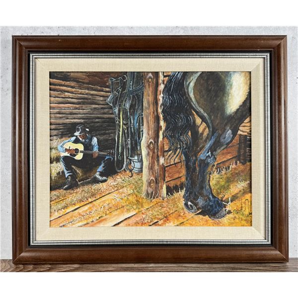 Martin Cowboy Oil Painting