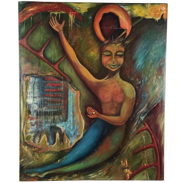 Sheila Miles Montana Oil on Board Painting