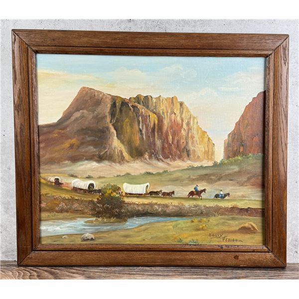 Dolly Pedigo Overland Trail Painting