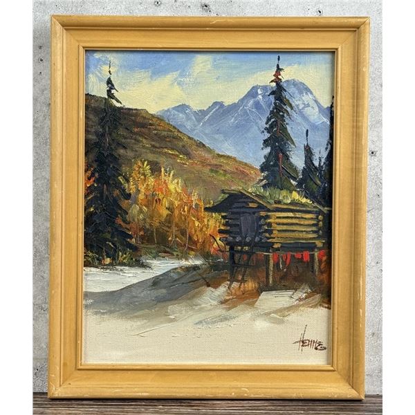 Ellen Henne Goodale Alaska Oil on Canvas Painting
