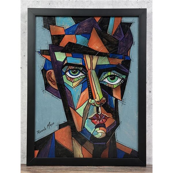 Ricardo Maya Oil on Board Painting
