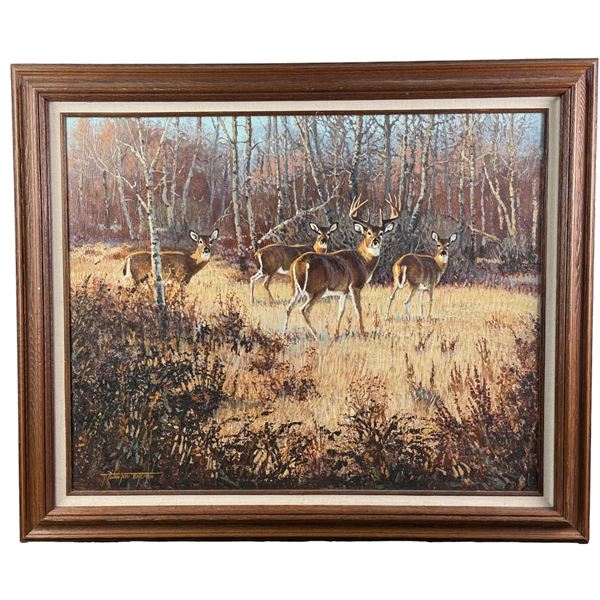 Terry Swanton Bateman Rock Creek Deer Painting