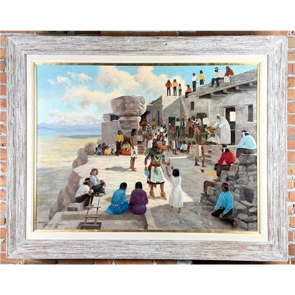 Charles Damrow Hopi Home Dance Painting