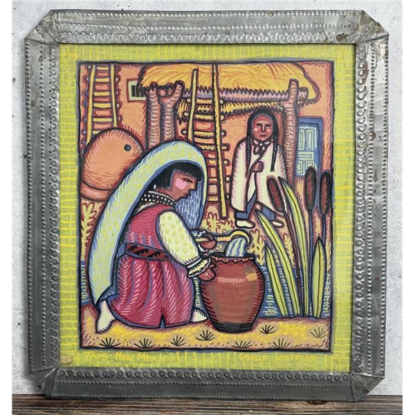 Gisella Loeffler Taos New Mexico Painting