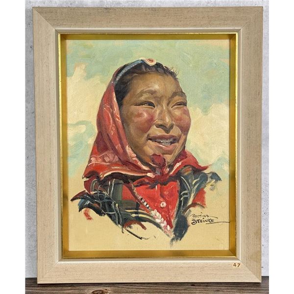 Bettina Steinke Eskimo Girl Povungnetuk Painting
