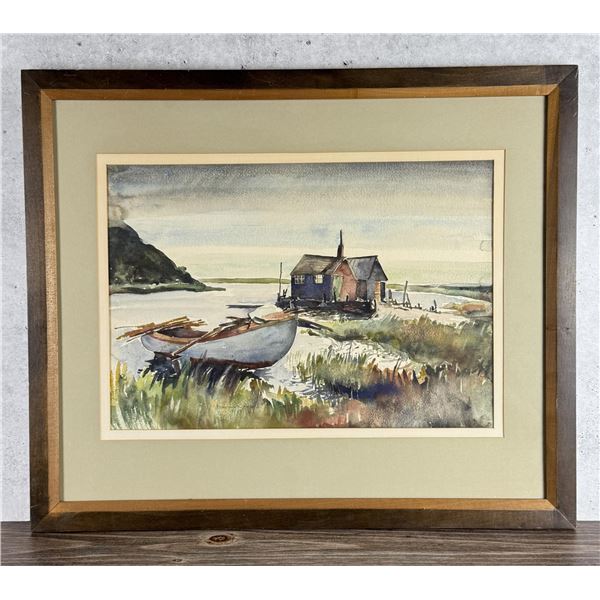 Wagner Watercolor Coastal Painting