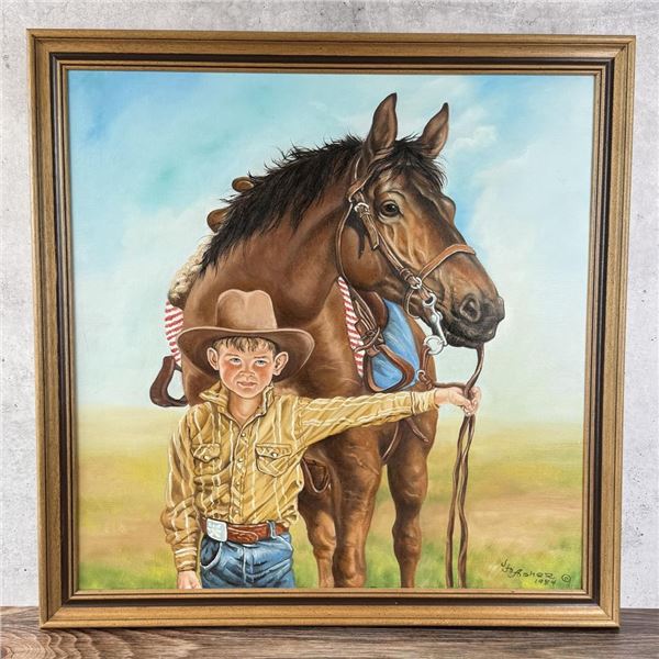 James Asher Cowboy Painting