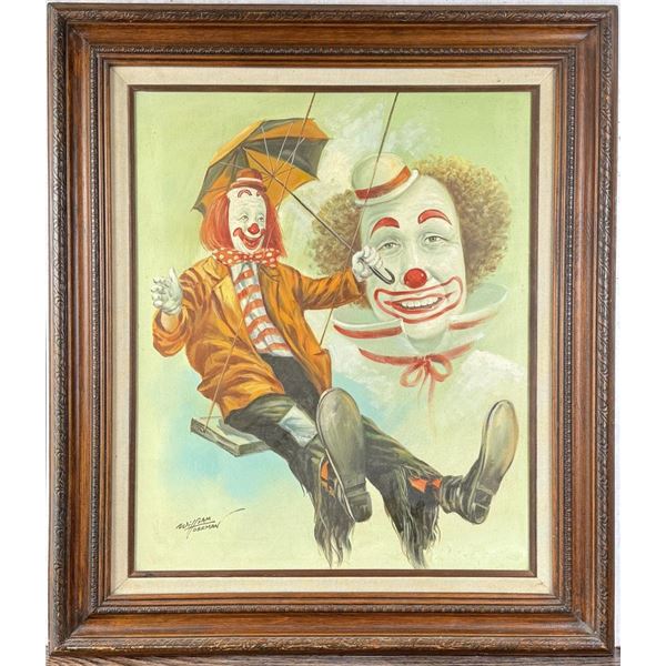 William Hoffman Clown Painting