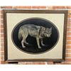 Image 1 : Wilma Tronstad Standing Wolf Scratchboard