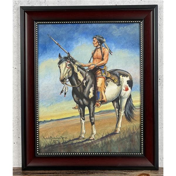 Judith Berkshire Jones Sioux Scout Painting