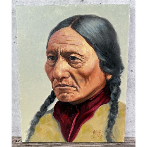 John Jones Sitting Bull Painting