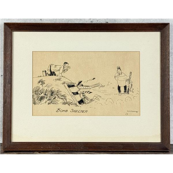 William Standing Bomb Shelter Drawing