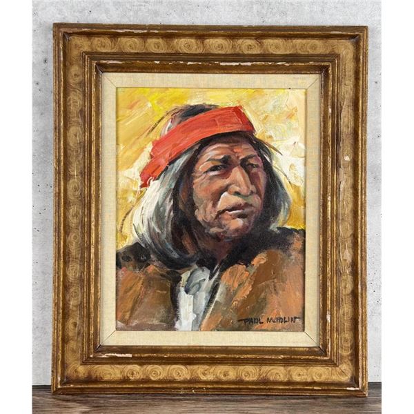 Paul Modlin Tarahumara Indian Chief Painting