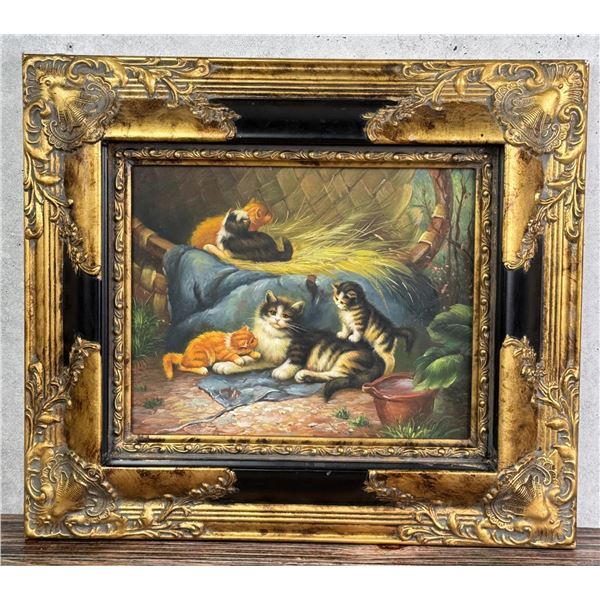 European Painting of Kittens