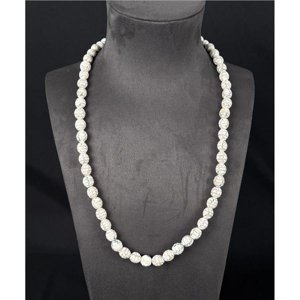 Venetian White Wave Native Indian Trade Beads