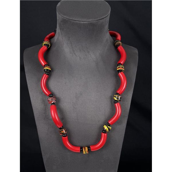 Venetian Glass Elbow Indian Trade Beads