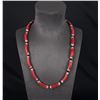 Image 1 : Venetian Red Chevron Elbow Indian Trade Beads