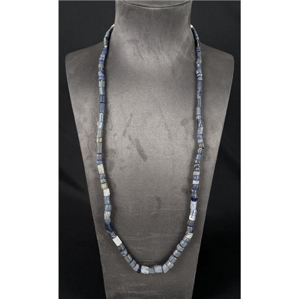 Native American Indian Trade Beads Blue Gooseberry