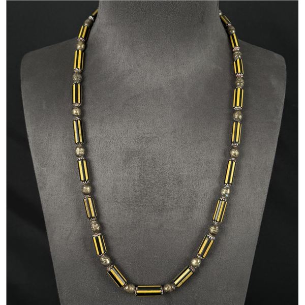 Yellow Jacket Chevron Indian Trade Beads