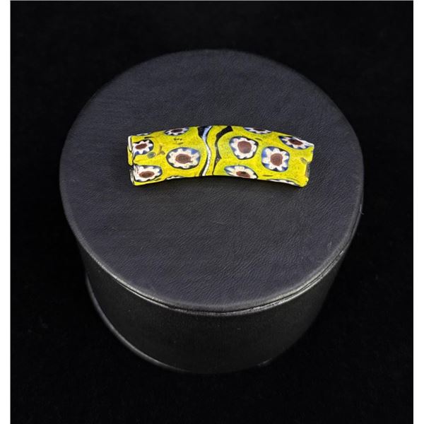 Millefiori Native American Indian Elbow Trade Bead