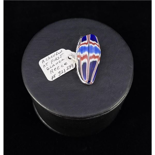 Antique Native American Indian Trade Bead Chevron