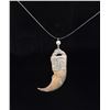Image 1 : Sterling Silver Bear Claw Pendant.