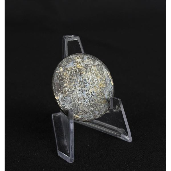 1853 Calendar Coin