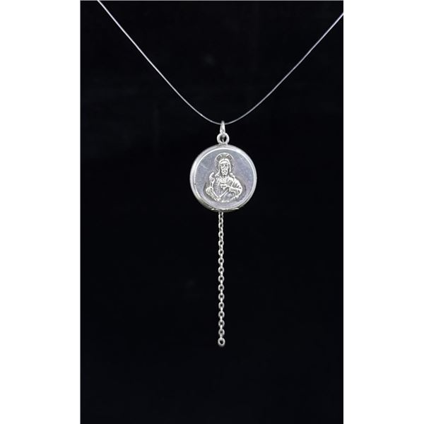 Sterling Silver Religious Locket
