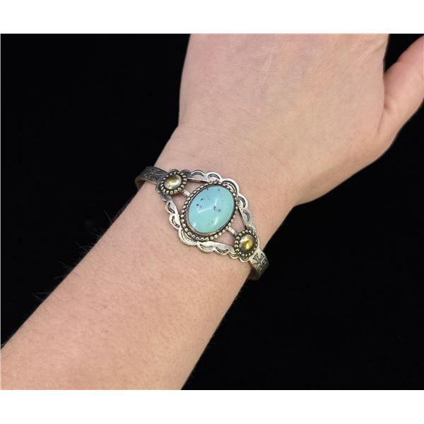 Navajo Turquoise Trading Post Bracelet