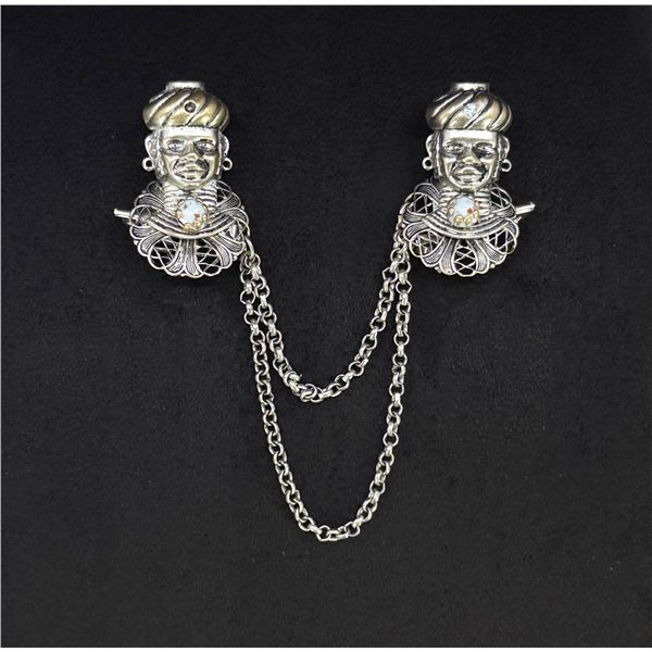 Blackamoor Costume Jewelry Fur Clip