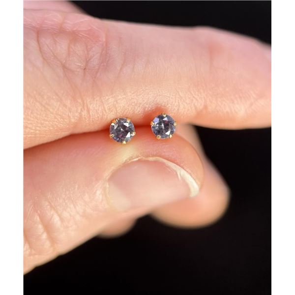 14k Gold Alexandrite Earrings